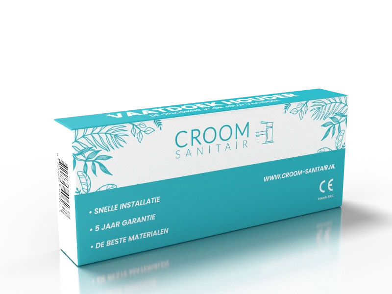 Thermostatische douchekraan zwart 15cm (2gats)